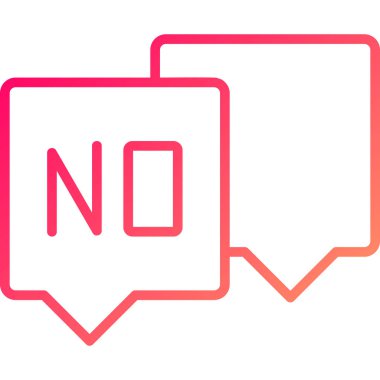 Sohbet yok. Basit illüstrasyon