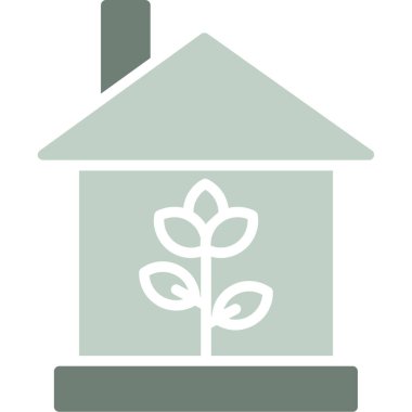 ev bitki simge vektör çizim