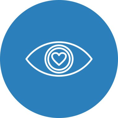 Göz vektörü illüstrasyon simgesi element tasarımı