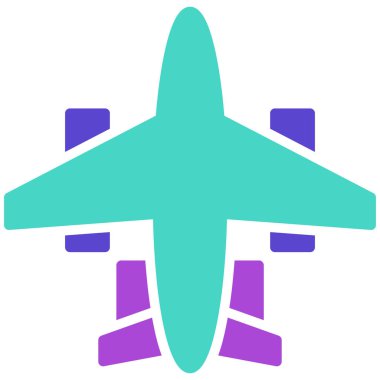 Uçak. Web simgesi basit illüstrasyon