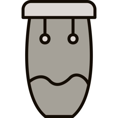 Şirin bir çizgi film çantasının vektör çizimi