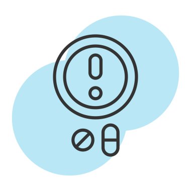 Elektrik dolgu simgesinin vektör illüstrasyonu