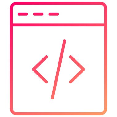 tarayıcı web simgesi, vektör illüstrasyonu