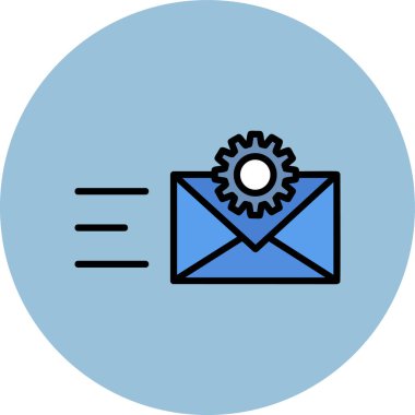 zarf simgesi vektör illüstrasyonu