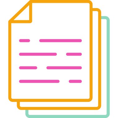 Dosya. Web simgesi basit illüstrasyon