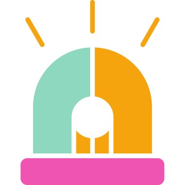 Tek bir izole lambanın vektör çizimi