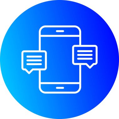 Vektör sohbet simgesi illüstrasyonu