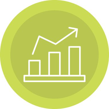 grafik simgesinin vektör illüstrasyonu