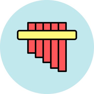 Tek bir izole müzik simgesinin vektör çizimi