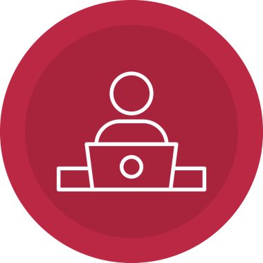 Modern simgenin vektör illüstrasyonu