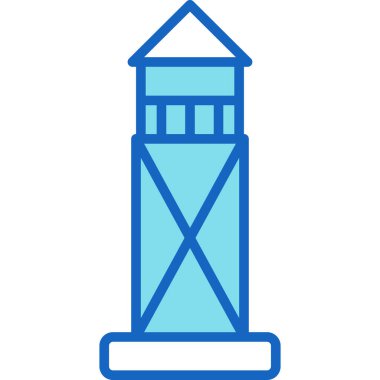 kule ikon vektör çizimi tasarımı