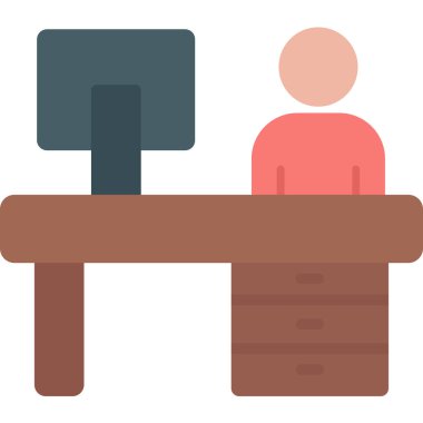 masa vektör simgeleri. düz tasarım biçimi