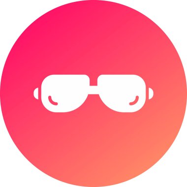 Gözlük. Web simgesi basit illüstrasyon