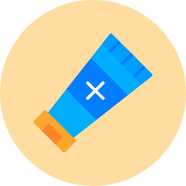 kalem düz vektör simgesi