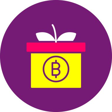 bitcoin. Web simgesi basit illüstrasyon