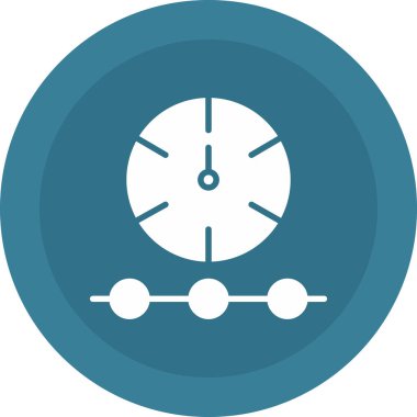 Saat simgesi vektör illüstrasyonu