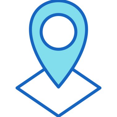 konum pin simgesi vektör illüstrasyonu