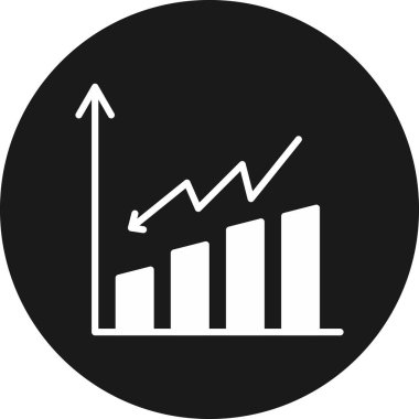İş ve finans simgesinin vektör illüstrasyonu
