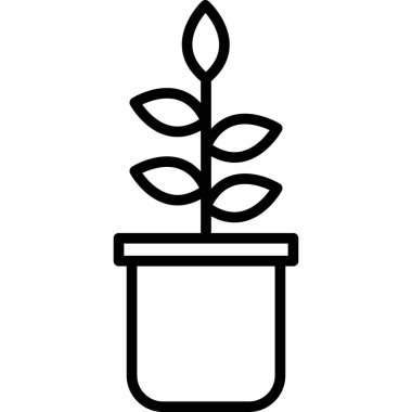 bitki simgesi vektör illüstrasyonu