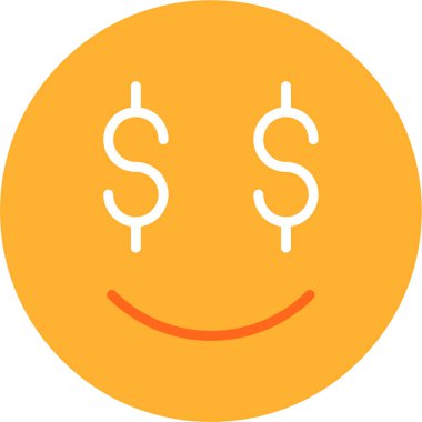 Dolar. Web simgesi basit illüstrasyon