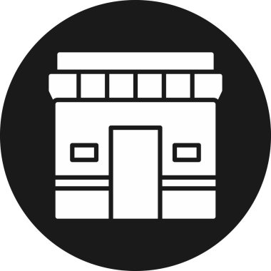 dükkan simgesi vektör illüstrasyonu