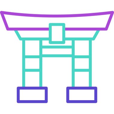 Çin fenerinin vektör illüstrasyonu