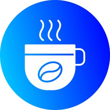 sıcak çay fincanı web simgesi, vektör illüstrasyonu