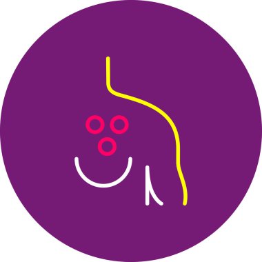 Gülümseyen ve sakallı bir adamın vektör çizimi