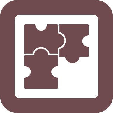 Bir bulmaca simgesinin vektör çizimi