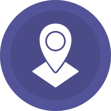 konum haritası pin simgesi düz biçimli