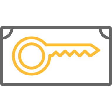 Anahtar. Web simgesi basit illüstrasyon