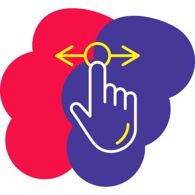 Virüs ve eller simge vektör çizimi