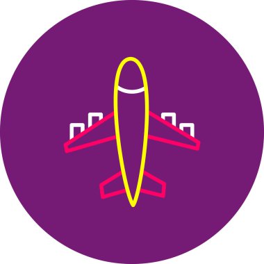 uçak ikonu vektör illüstrasyonu