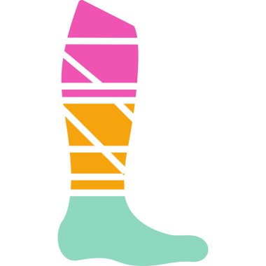 Sock simgesi vektör illüstrasyon tasarımı