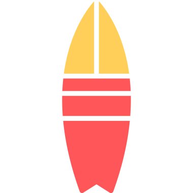 sörf tahtası simgesi modern vektör illüstrasyonu