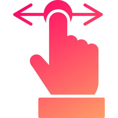 Bir el işaretinin vektör illüstrasyonu