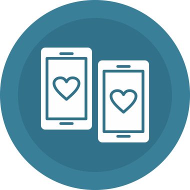 Modern akıllı telefon simgesinin vektör çizimi