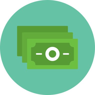 Para için. Web simgesi basit bir illüstrasyon. Bozuk paralar