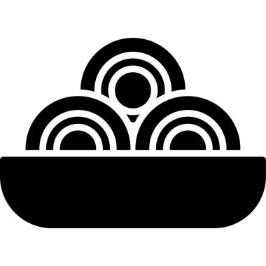 Suşi. Web simgesi basit illüstrasyon