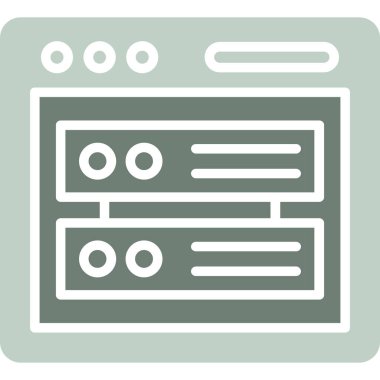 Web tarayıcı simgesi vektör illüstrasyonu