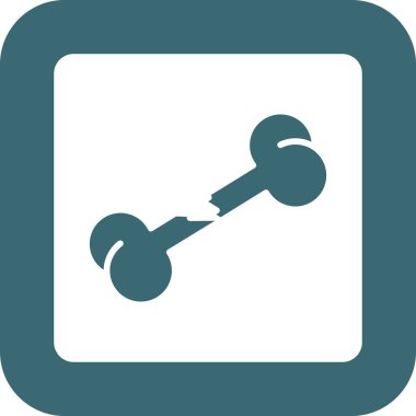 Dambıl simgesinin vektör illüstrasyonu