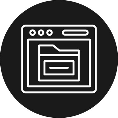 vektör tarayıcı simgesi illüstrasyonu