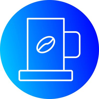 Kahve simgesinin vektör illüstrasyonu