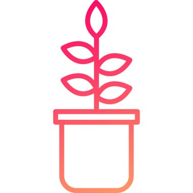 saksı ikonu. vektör illüstrasyonu