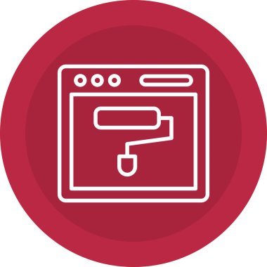 Modern simgenin vektör illüstrasyonu