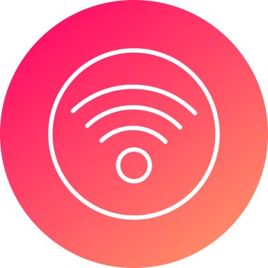 Wifi simgesi, vektör illüstrasyonu