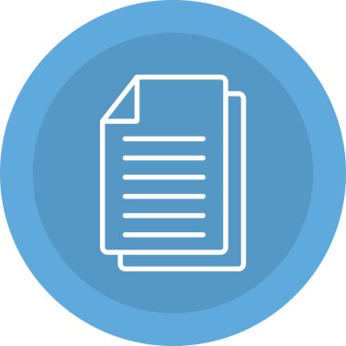 Belge. Web simgesi basit illüstrasyon