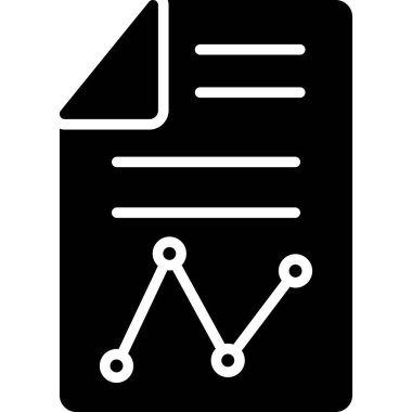 Veri analiz simgesi, vektör illüstrasyonu