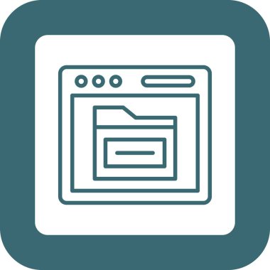 Web sayfası simge vektörü