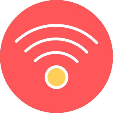wifi vektör dairesi modern simge tasarımı